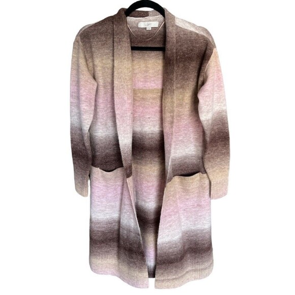 LOFT Ombré Pocket Open‎ Cardigan Size Small - Picture 2 of 9